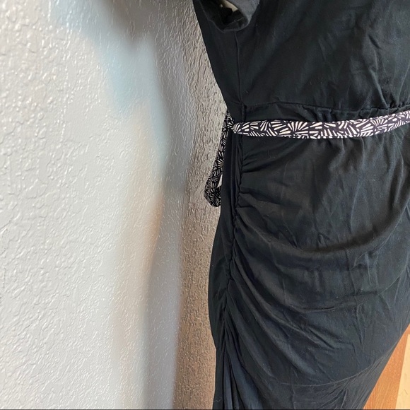 LIZ LANGE MATERNITY DRESS BELT+SCRUNCHING {Medium} - Picture 8 of 11